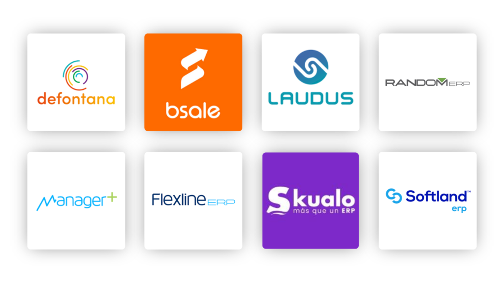 LOGOTIPOS DE LOS ERPS CON LOS QUE ESTAMOS INTEGRADOS